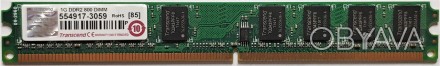 Оперативная память для компьютера DDR2 1GB 800 MHz PC2-6400 CL6 Transcend JetRam. . фото 1