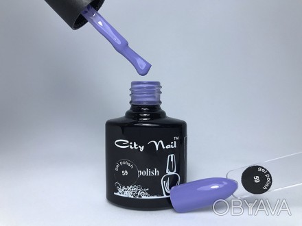 Светло фиолетовый гель лак CityNail 
Палитра более 200 цветов:
-цветные обычные . . фото 1