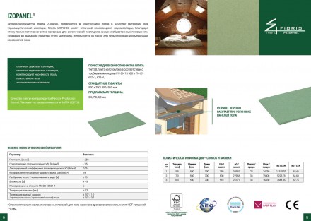 Деревоволокниста плита IZOPANEL застосовується в конструкціях підлог в якості ма. . фото 5