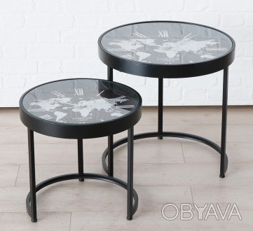 Комплект кофейных столов Мondo с часами
Материал изготовления металл
Размеры D43. . фото 1