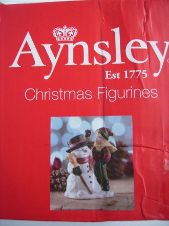 Продаётся новая Фарфоровая статуэтка Aynsley Snowman & Boy Эйнсли Снеговик и. . фото 11