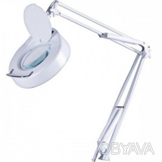 Настольная лупа лампа с подсветкой Bourya 8064D-1CP 5 диоптрий 130мм