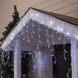 Гирлянда светодиодная уличная Бахрома LedGO, 3 х 0,6 м, 100 LED Premium, белый п. Харьков. фото 1 Гирлянда светодиодная уличная Бахрома LedGO, 3 х 0,6 м, 100 LED Premium, белый п. Харьков. фото 1