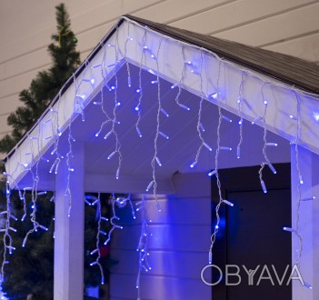 
 
Гирлянда светодиодная уличная "Бахрома" 3 х 0,6 м, 120 LED Premium Light (мер. . фото 1