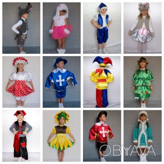 Детские карнавальные костюмы только новые от 220грн(гномики)от 295грн(овощи,фрук. . фото 1
