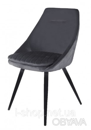 М'який і зручний стілець кухонний сірий тканина DAOSUN DC 9552А А сірого кольору. . фото 1