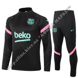 Купить футбольный костюм для мальчика Барселона Black 2021 Nike в Киеве. ☎Viber . . фото 2