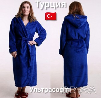 Длинный махровый халат женский купить в интернет магазине
 Турецкий махровый жен. . фото 1