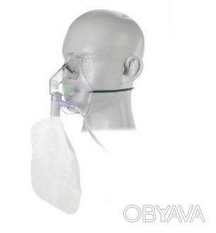 Нереверсивная кислородная маска с мешком используется при необходимости подачи к. . фото 1