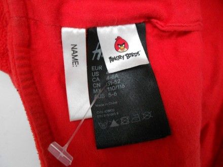 Качественная красная детская шапка энгри бердз Рэд  Angry Birds H&M Новая, без э. . фото 4