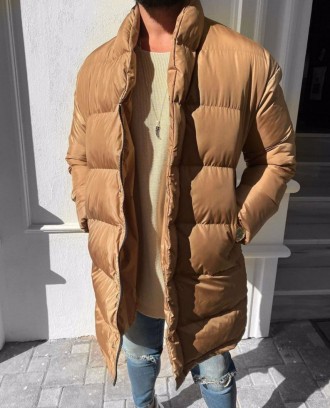 Артикул: Zk 5Мужская зимняя куртка удлинённая ( холлофайбер )Материал: 100% поли. . фото 2