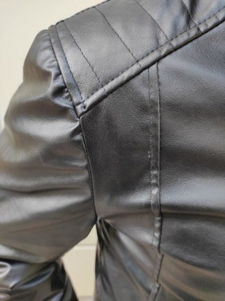 Артикул: 1755Зимняя кожаная куртка на мехуРазмеры: M,L,XL,XXL ( маломерят )Цвет:. . фото 3