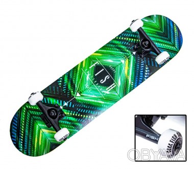 Скейтборд деревянный премиум качества от мирового  бренда Fish Skateboards,можно. . фото 1