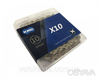 Цепь KMC X10 1/2 x 11/128 116 зв.Gold/Gold
KMC X10 Gold/Gold
Хорошее качество по. . фото 1