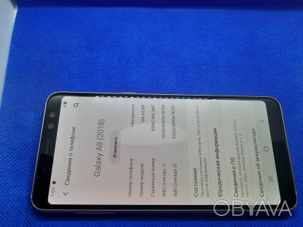 
Смартфон б/у Samsung Galaxy A8 2018 32GB (A530FZ) #954ВР в хорошем состоянии. П. . фото 1