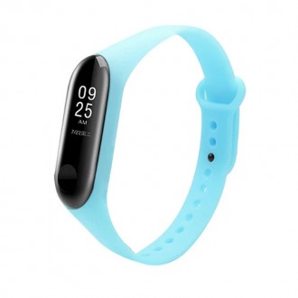 Силиконовый ремешок Neon для Xiaomi Mi Band 5 (Сиреневый). . фото 2