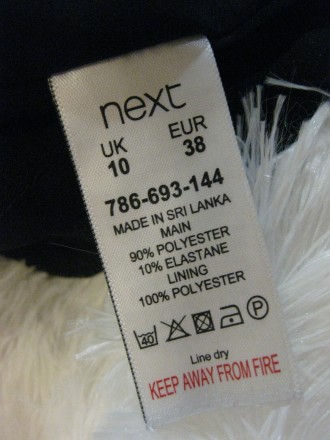 платье Next, 10UK/38 евро, км0778
черное с коричневым, с подкладкой подъюбником. . фото 7