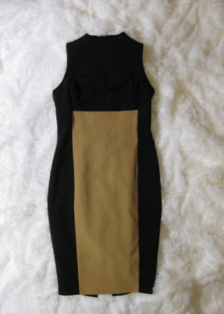 платье Next, 10UK/38 евро, км0778
черное с коричневым, с подкладкой подъюбником. . фото 4