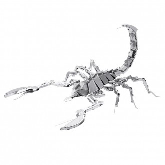 
Масштабная 3D модель скорпиона из нержавеющей стали.
Металлический 3D-пазл Scor. . фото 2