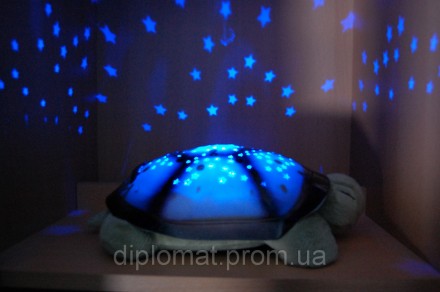 Черепаха-ночник для малышей Очень яркая и красивая большая музыкальная черепашка. . фото 2