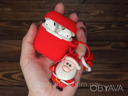 Кейс/футляр для наушников с брелком Apple AirPods (Красный)
Чехол для наушников . . фото 1