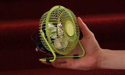 Настольный вентилятор mini Quat usb (металлический корпус, металлические лопасти. . фото 2