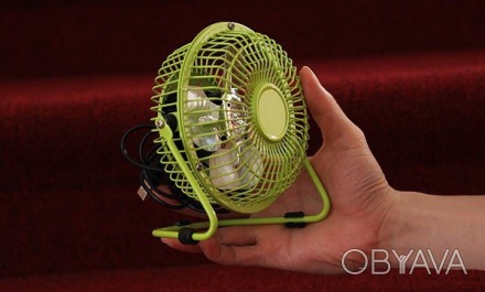 Настольный вентилятор mini Quat usb (металлический корпус, металлические лопасти. . фото 1