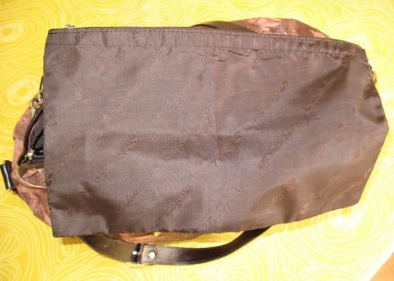 Бежево-коричневая, люксовая, полностью кожаная сумка, производство - ИТАЛИЯ. Цве. . фото 5