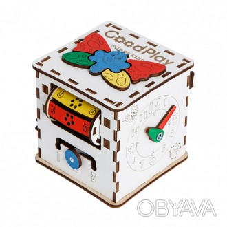 Бизикуб – это оригинальная детская игрушка, изготовленная из дерева, благодаря к. . фото 1