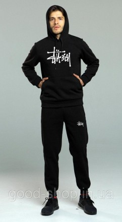 Спортивный костюм Стусси мужской с капюшоном, костюм Stussy трикотажный (на флис. Сумы. фото 1 Спортивный костюм Стусси мужской с капюшоном, костюм Stussy трикотажный (на флис. Сумы. фото 1