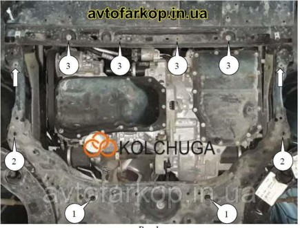  Защита двигателя и КПП для автомобиля:
 Scion iA (2015-2020) (Кольчуга)
Защищае. . фото 4