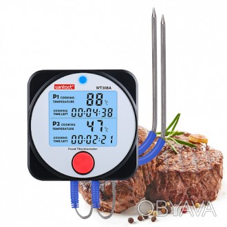 Термометр для коптилки с выносным щупом для мяса WT308A производства фирмы Winta. . фото 1