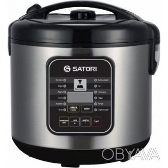 Мультиварка SATORI SM-41960/70-5SL, мощностью 900 Вт и объемом чаши в 5 литров —. . фото 1