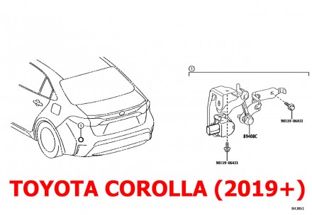 Тяга датчика корректора фар Toyota C-HR (2016-) 89408-47020 задняя. ОРИГИНАЛ
Ори. . фото 10