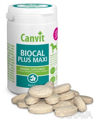 Canvit (Канвит) Biocal Plus Maxi - Таблетки минеральные с коллагеном, для поддер. . фото 1