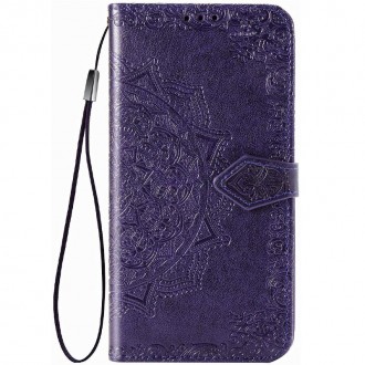 Кожаный чехол (книжка) Art Case с визитницей для Samsung Galaxy M31s (Фиолетовый. . фото 2