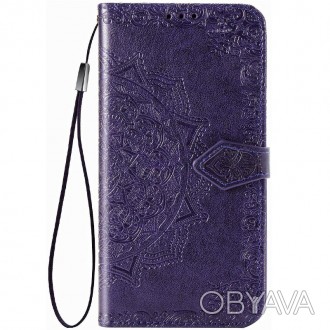Кожаный чехол (книжка) Art Case с визитницей для Samsung Galaxy M31s (Фиолетовый. . фото 1