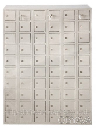 Металлический ячеечный шкаф для хранения мобильных телефонов, гаджетов и других . . фото 1