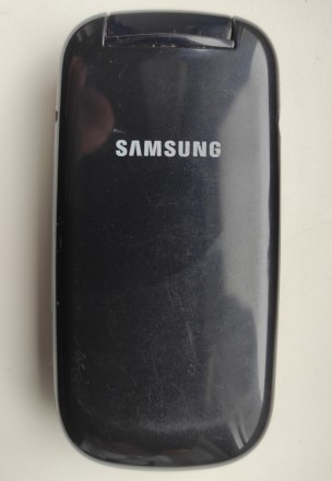 Samsung GT-E1270 б/ушный кнопочный раскладной телефон темно-синего цвета в хорош. . фото 3