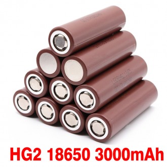 Акумулятори 18650 LG HG2 3000mAh 3.7 V 20A - высокотоковые акумулятори 18650, як. . фото 4