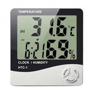 Цифровий Термогігрометр Thermo Htc-1 Годинник Будильник Метеостанція. Харьков. фото 1 Цифровий Термогігрометр Thermo Htc-1 Годинник Будильник Метеостанція. Харьков. фото 1