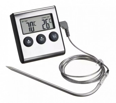 Термометр з виносним щупом для м'яса Digital Cooking Thermometr (Timer) TP-700 п. . фото 2