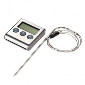 Термометр з виносним щупом для м'яса Digital Cooking Thermometr (Timer) TP-700 п. . фото 6