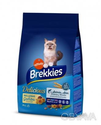 Brekkies Cat Delice Fish - Рыбные блюда – незаменимы в рационе кошек, поэтому ва. . фото 1