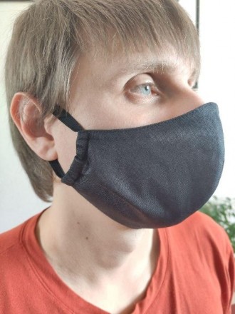 Защитная маска изготовлена из двух слоев ткани и прочной резинки. Состав ткани: . . фото 8