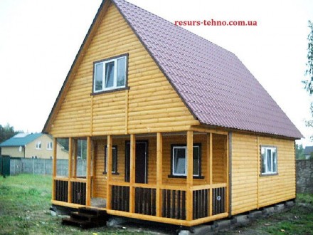 Дачные домики деревянные.Каркасные,сборные. Цена от 3000грн. за 1м/кВ. с доставк. . фото 9