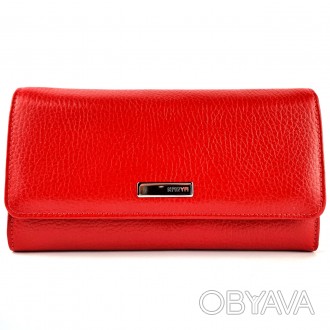 Женский кожаный кошелек от турецкого бренда Karya красного цвета. Очень удобный,. . фото 1