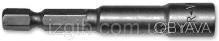 Головка для шуруповерта, магнитная, Cr-V М13, 65 мм, код 750-236, Головка для шу. . фото 1