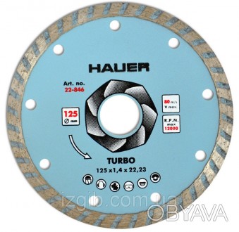 Алмазный диск "TURBO" 125 мм, код 722-846, Алмазный диск “ TURBO” предназначен д. . фото 1