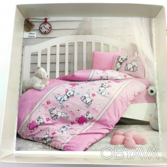 
Турецкое постельное бельё для новорожденных в кроватку. 100% хлопок. Качество с. . фото 1